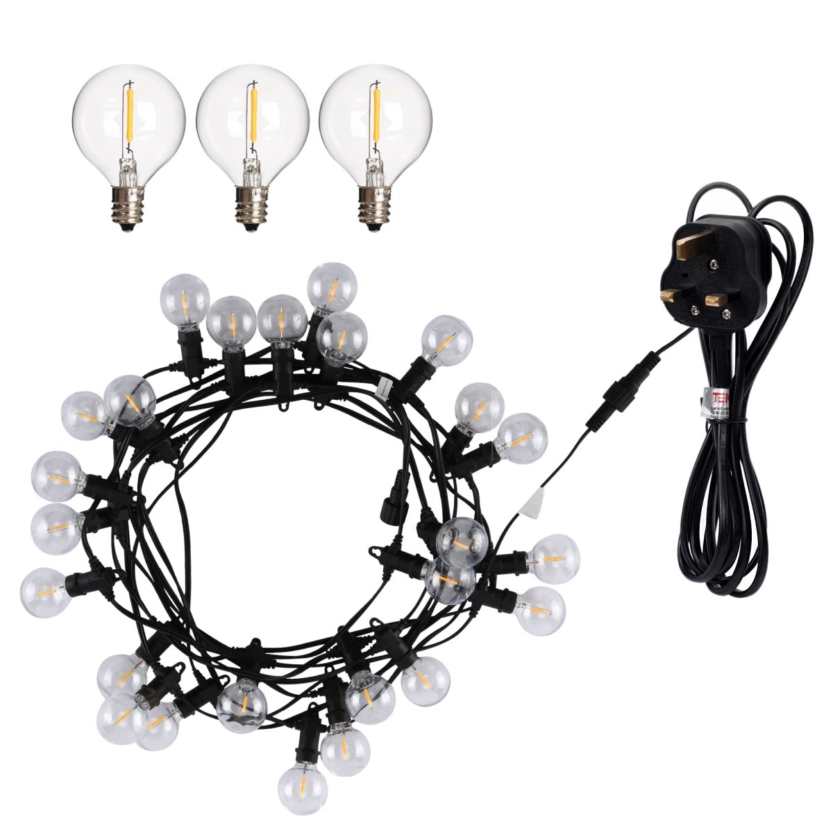 Lent (String Standard) G40/E12 9.5M 3000K IP65 TEKLED