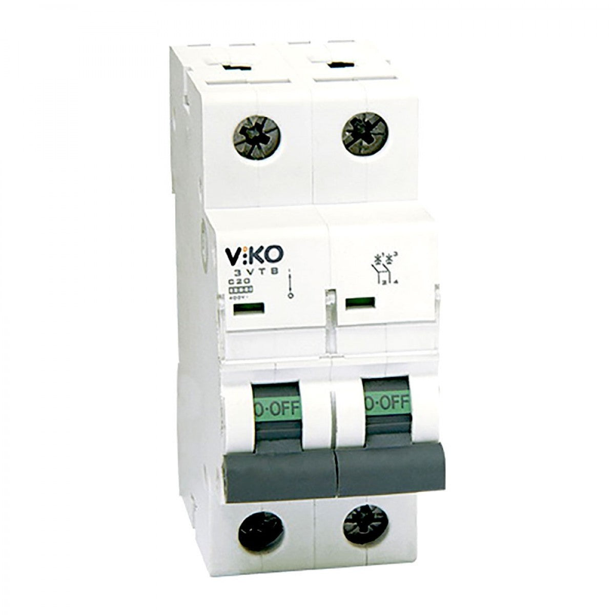 3VTB-2B16 Breaker 2P 16A 3KA B-C (VIKO)