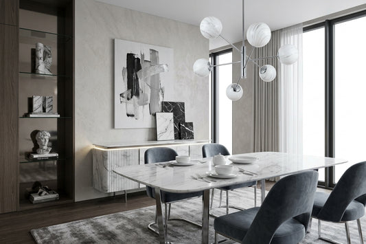 Chrome Ceiling Light E27x6 C251A-6B (TEKLED)