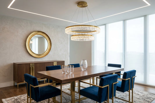 Gold LED Pendant Light D600+D400 M8053-2 3CCT (TEKLED)