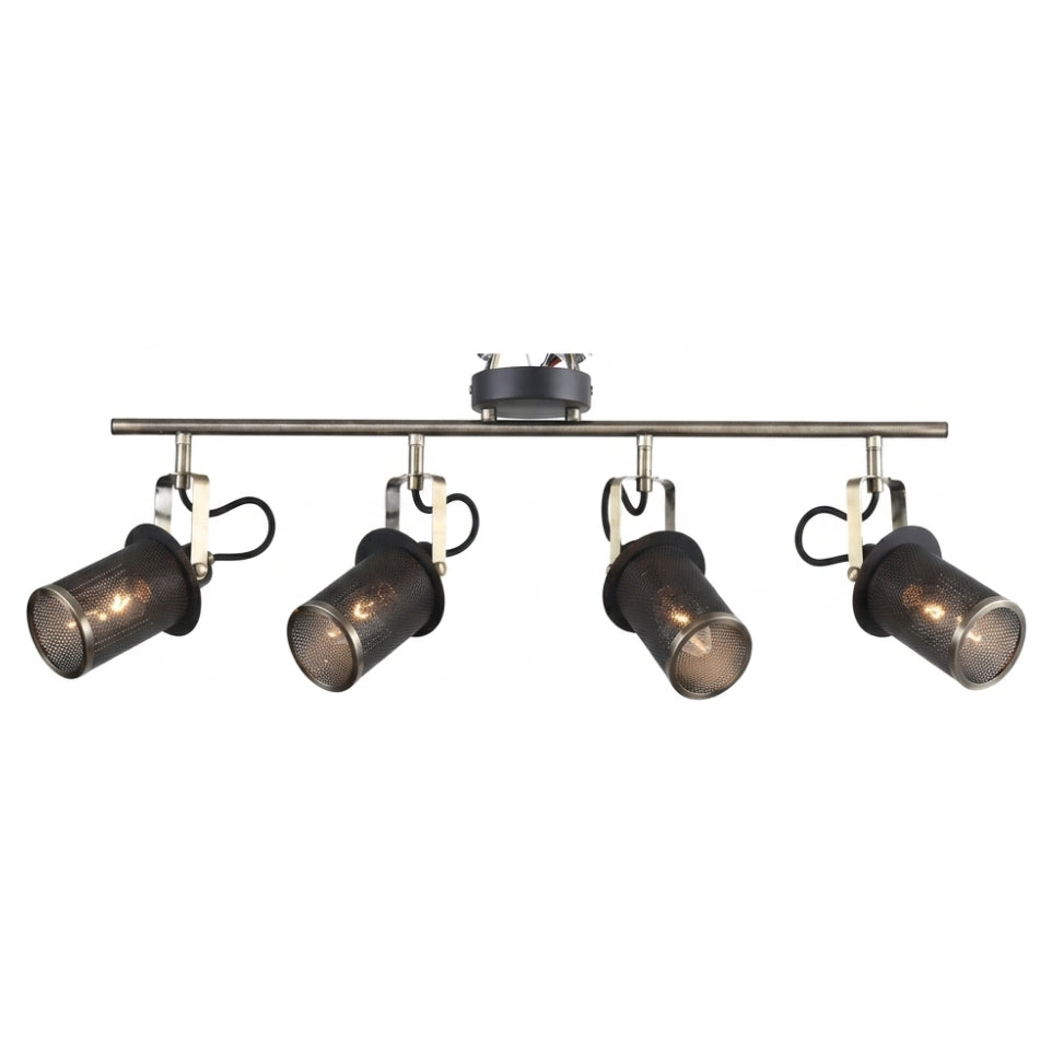 CEILING LAMP 80032 BLACK+ANTIQUE BRASS E14 (TEKLED)