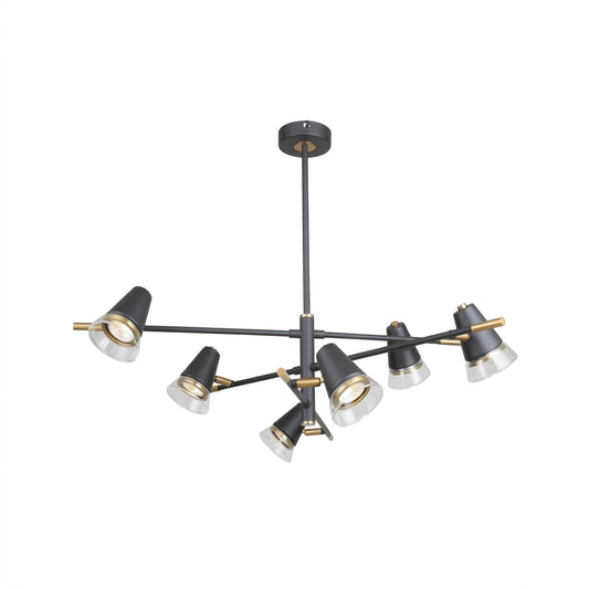 PENDANT LAMP 68749 BLACK+BRASS GU10 (TEKLED)