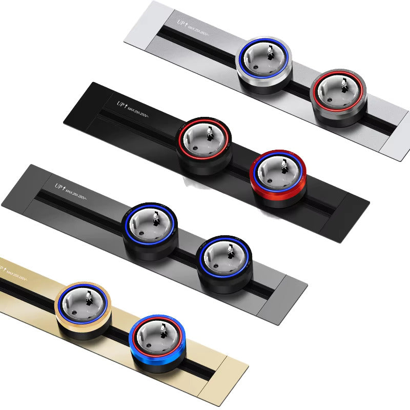 F SERIES CONCEALED POWER TRACK WITHOUT SWITCH GRAY (TEKLED ELECTRIC)