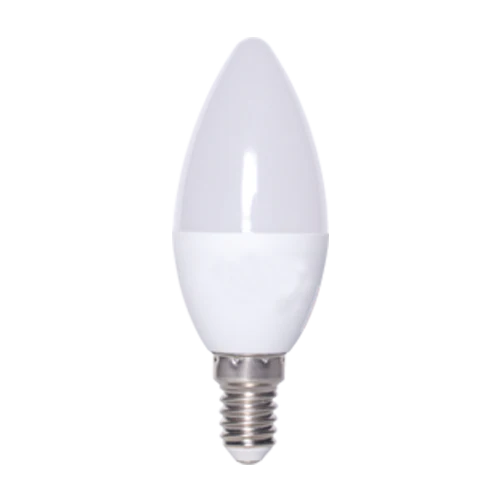BULB LED C37 6W 520lm E14 3000K NEW 165-265V (TEKLED)