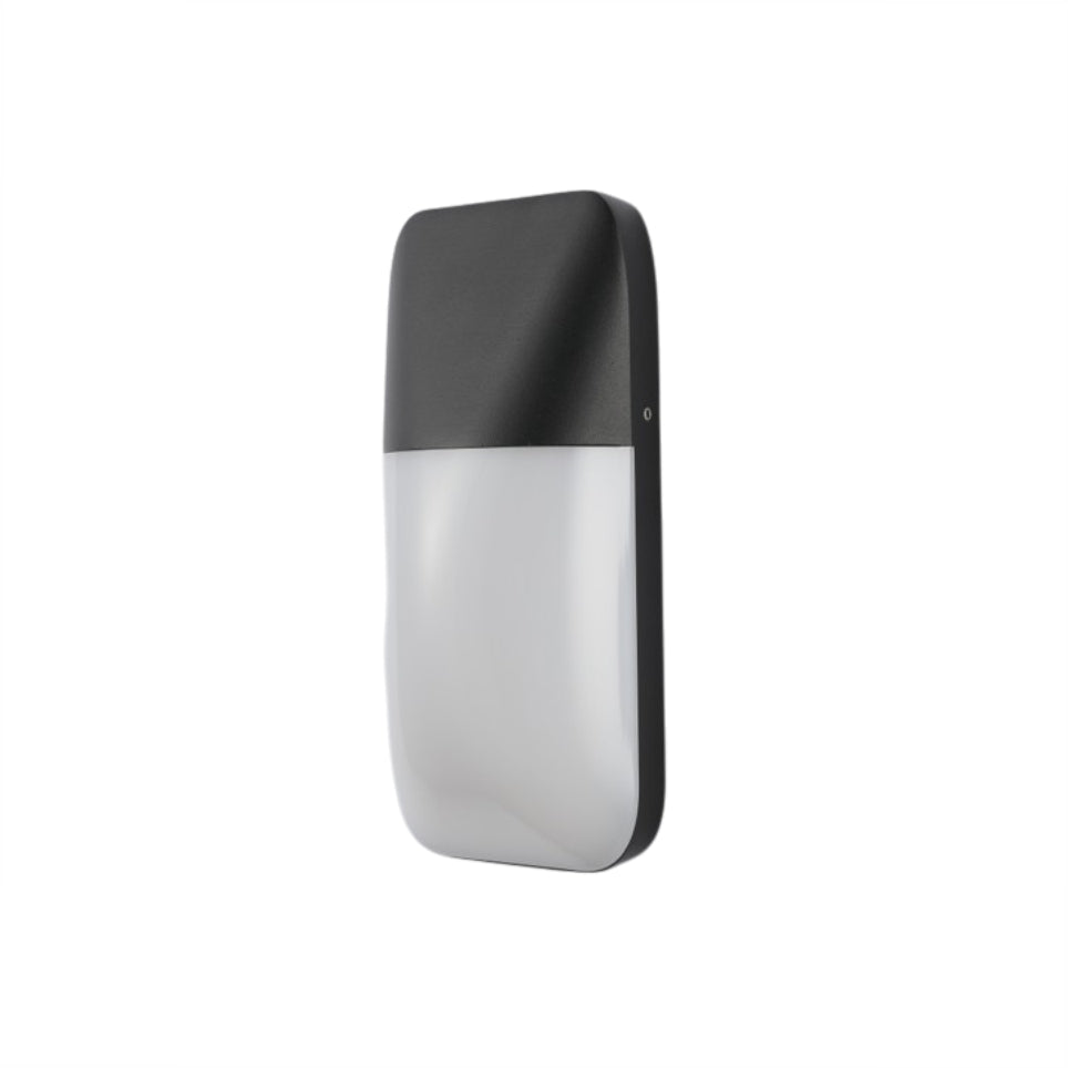 LED Outdoor Wall Light 2027A Black 12W 3000K IP54 (TEKLED)