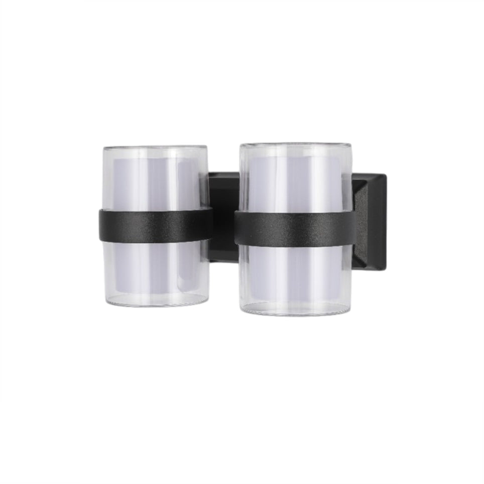 LED Outdoor Wall Light 918F/L Black 16W 3CCT IP54 (TEKLED)