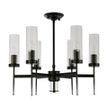 American Fluted Glass Chandelier Ceiling Light