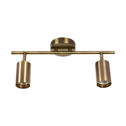 Antique Brass GU10 Spotlight Bar