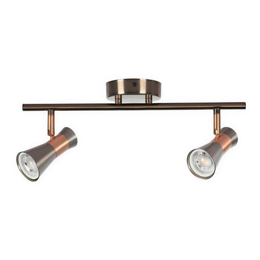 Antique Bronze & Copper Adjustable Track Spotlights