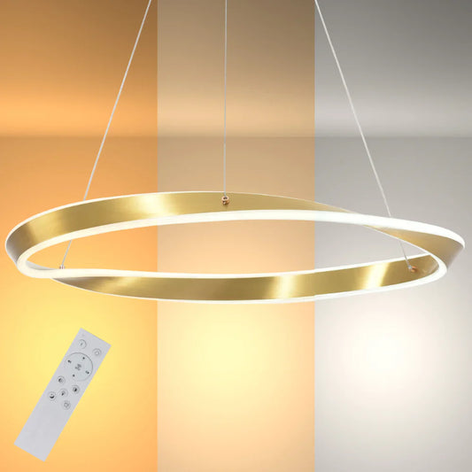 Artistic Arc LED Pendant Light | Full Bent Ring Design | Contemporary Elegance Ceiling Light