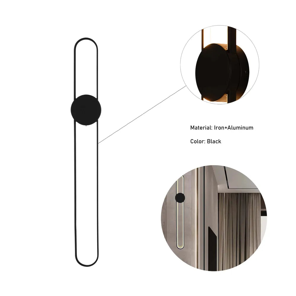 Details of the Black LED Wall Lamp 90x9cm 26.5W 3CCT (TEKLED)-151-19330-151-19330