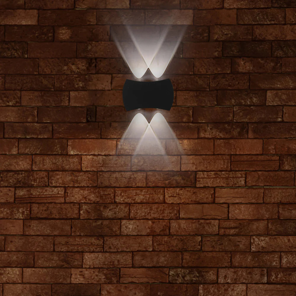 Black Up Down Outdoor Modern LED Wall Light 4000K