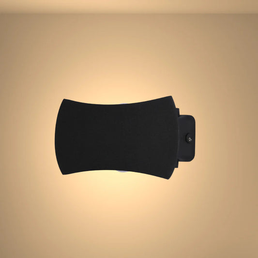 Black Up Down Outdoor Modern LED Wall Light 4000K