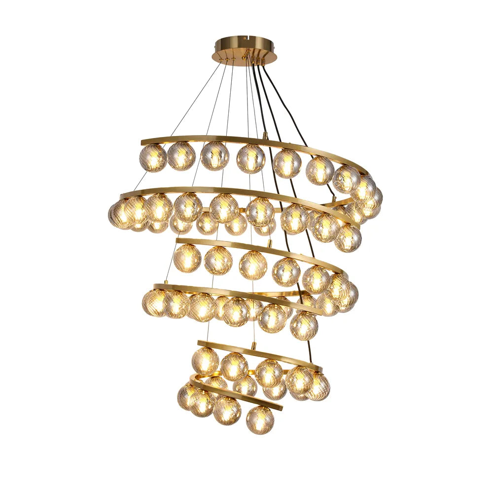 Chandelier TEKLED Bronze Chandelier 67003-69 Smoke Glass 31xG9(TEKLED)-159-18278--159-18278