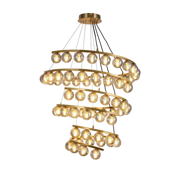 Chandelier TEKLED Bronze Chandelier 67003-69 Smoke Glass 31xG9(TEKLED)-159-18278--159-18278