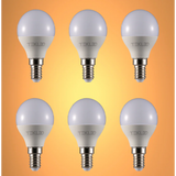 Canes LED Golf Ball Bulb P45 Dimmable E14 Small Edison Screw 6W 6-pack