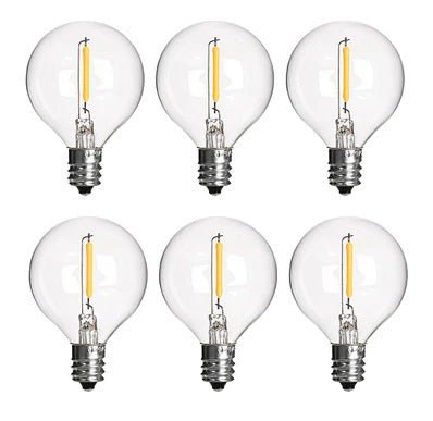 Castor LED Bulb String Globe Golf Ball G40 E12 Weatherproof Festoon Light