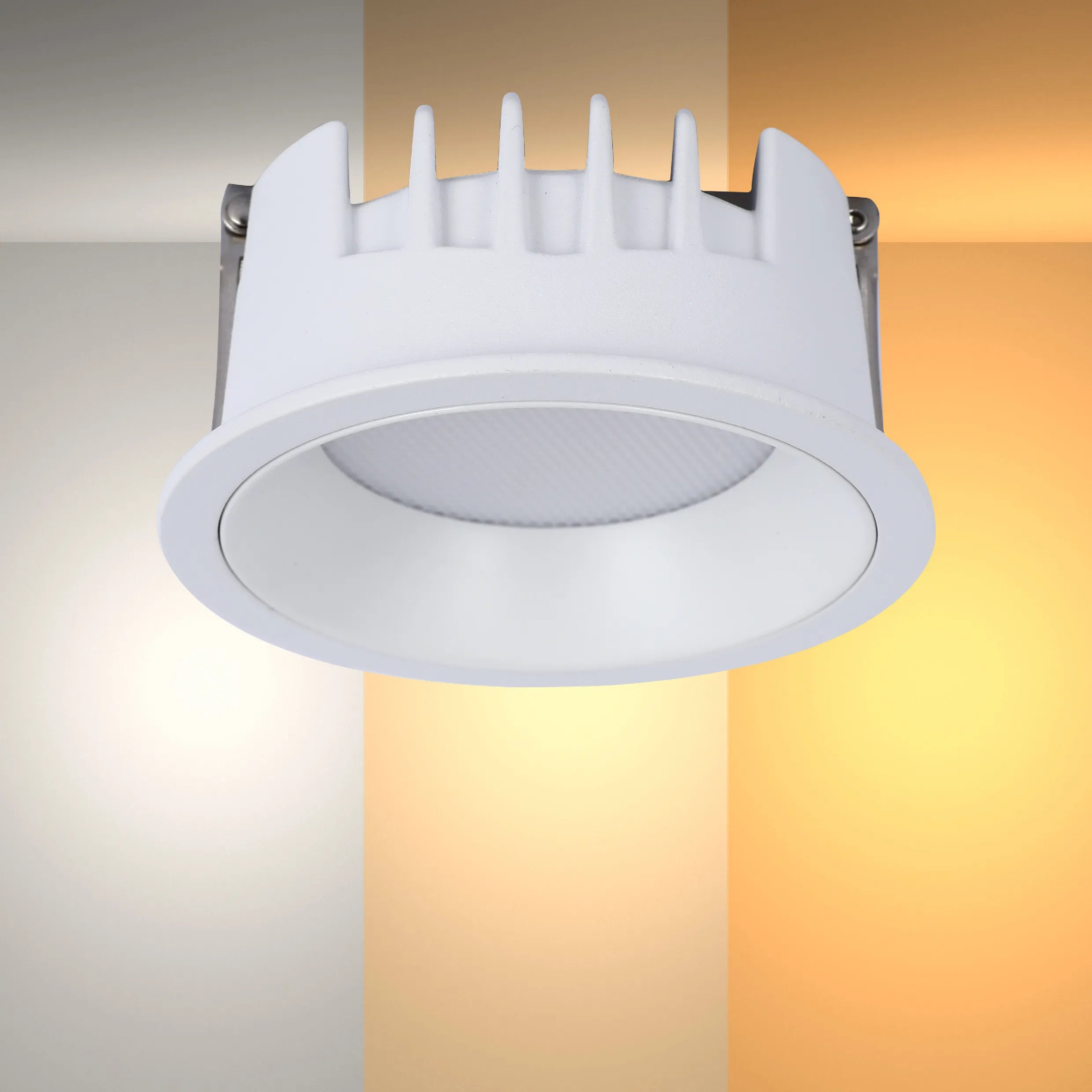 Circular Recessed LED Downlight - Black & White - Multiple Sizes