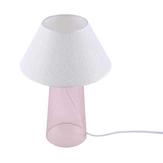 Conical Table Lamp with Fabric Shade - E27 Fitting, Dimmable, 245mm Diameter