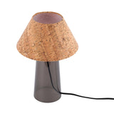 Conical Table Lamp with Fabric Shade - E27 Fitting, Dimmable, 245mm Diameter