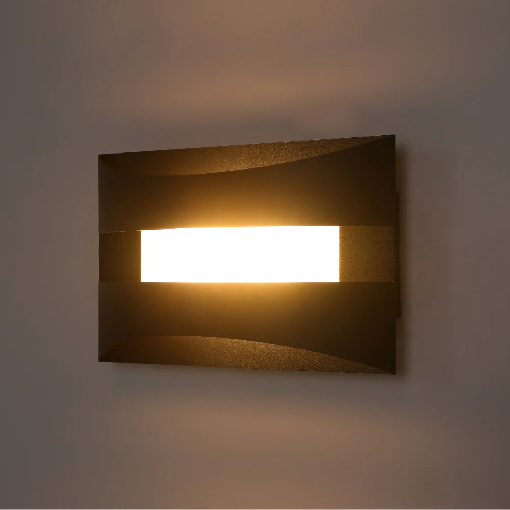 Contemporary Dual-Arc LED Wall Sconce