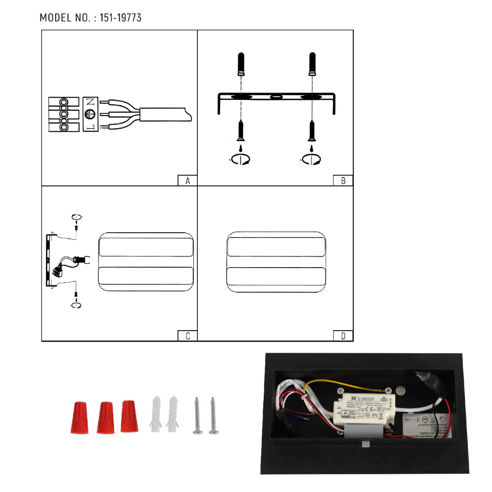 Contemporary Dual-Arc LED Wall Sconce