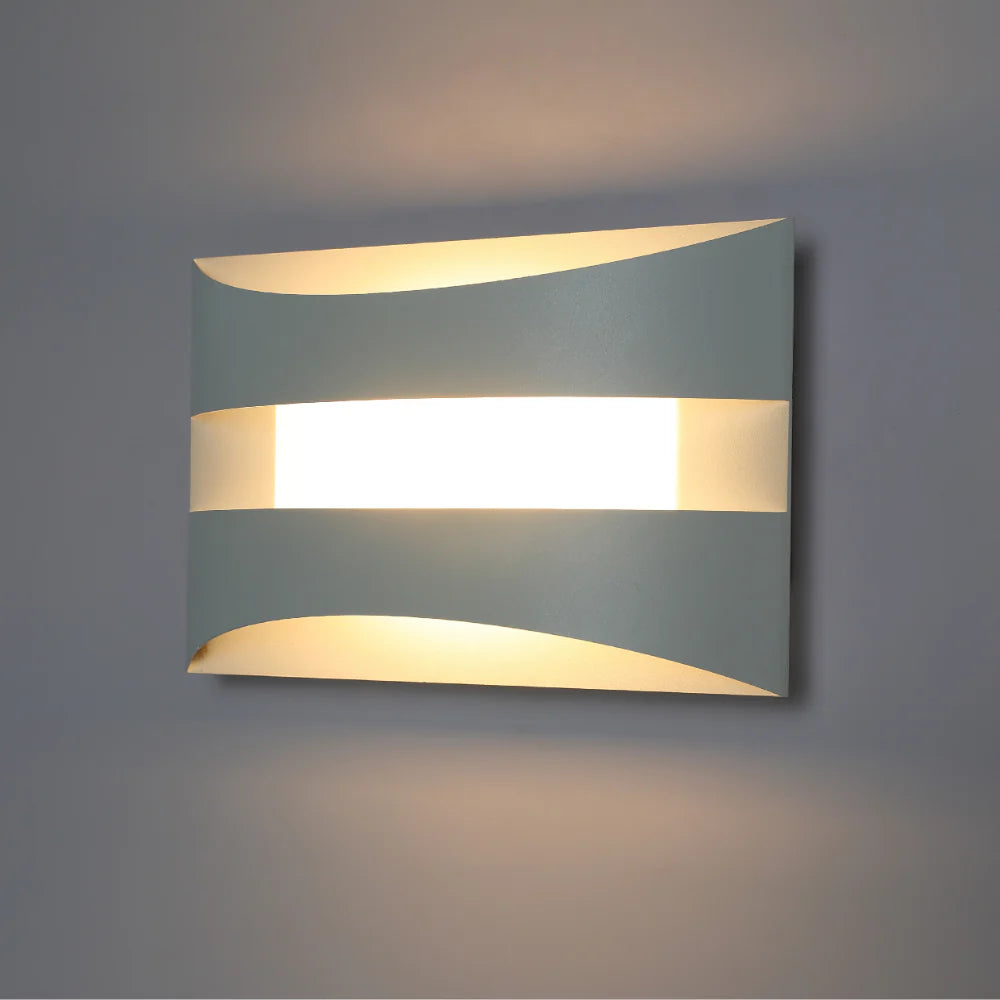 Contemporary Dual-Arc LED Wall Sconce