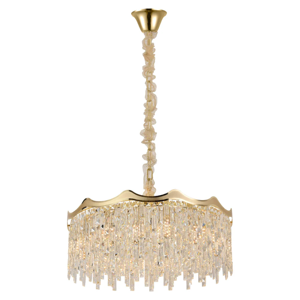 Crown Crystal Chandelier Ceiling Light