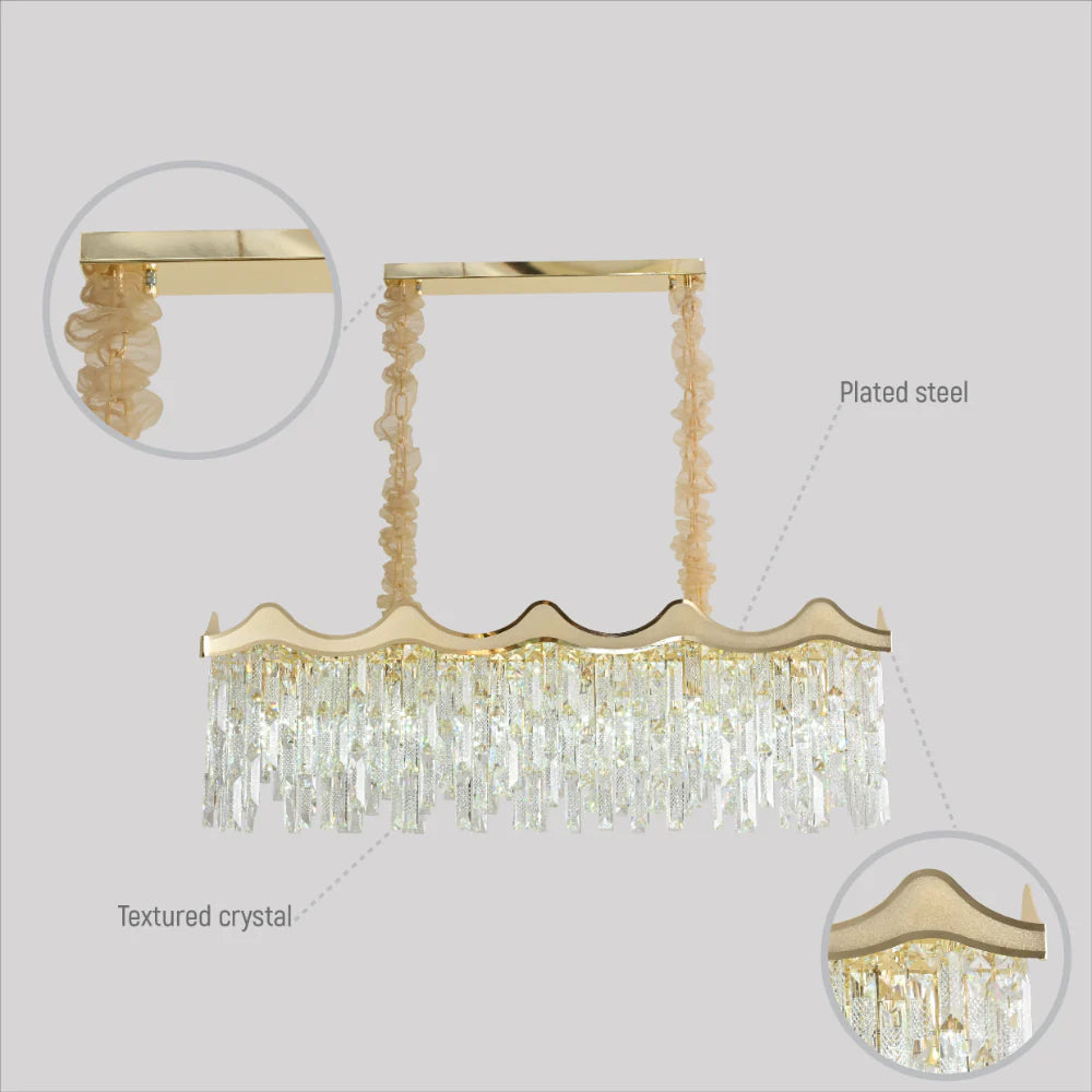 Details of Crown Crystal Chandelier Ceiling Light | TEKLED 159-18097