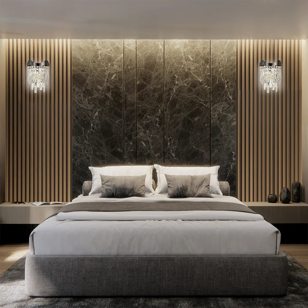 Interior use of Crown Crystal Chandelier Wall Light | TEKLED 151-19957