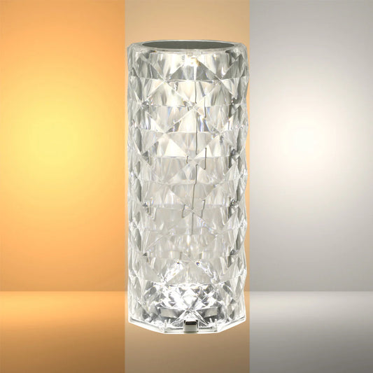 Main image of Crystal Beam Rechargeable Cylinder Lamp 130-03718