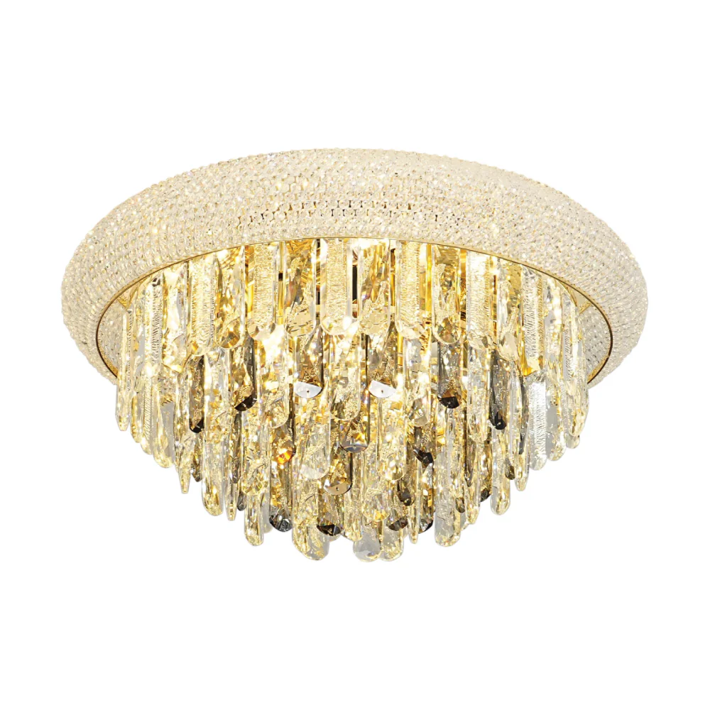 Main image of Diyas Alexandra Flush Crystal Chandelier Ceiling Light | TEKLED 159-18023