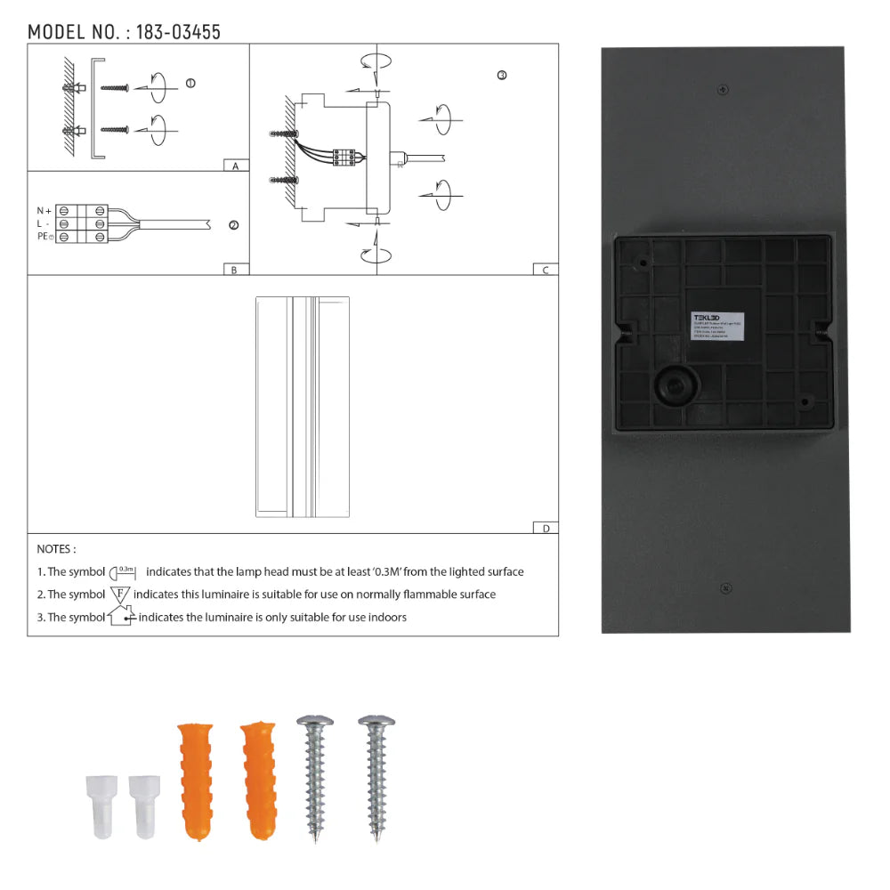 Duallit LED Outdoor Wall Light 20W 4000K