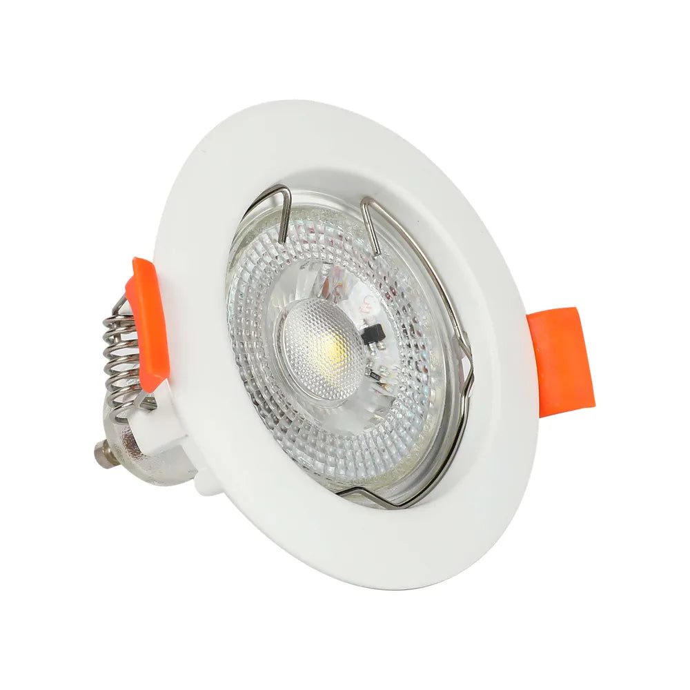 GU10 Downlight Fixture TEKLED Eclipse GU10 Fixed Recessed Downlight-White-143-03991