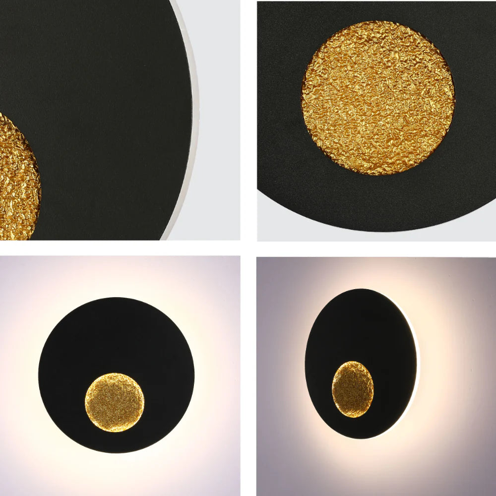 Eclipse Radiance LED Wall Light Black 4000K