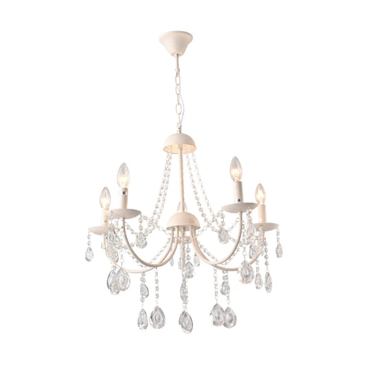 Elegant Cascade Waterfall Crystal Chandelier Ceiling Light