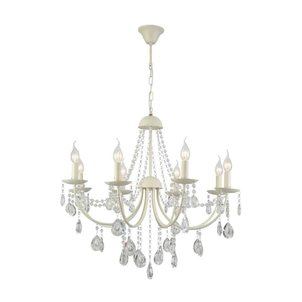 Elegant Cascade Waterfall Crystal Chandelier Ceiling Light