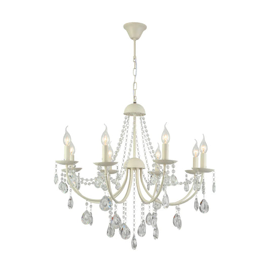 Elegant Cascade Waterfall Crystal Chandelier Ceiling Light