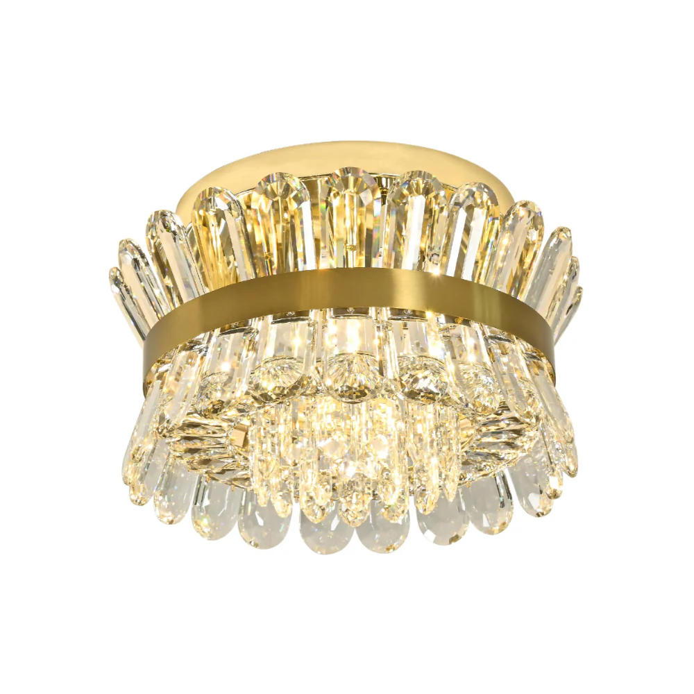 Main image of Flush Ring Crystal Deluxe Chandelier Ceiling Light | TEKLED 159-18070