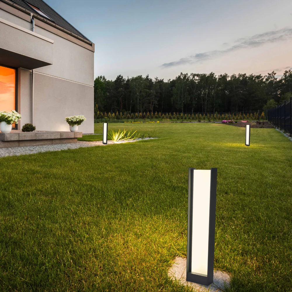 Frammed LED Outdoor Pathway Bollard Lawn Light 20W 4000K