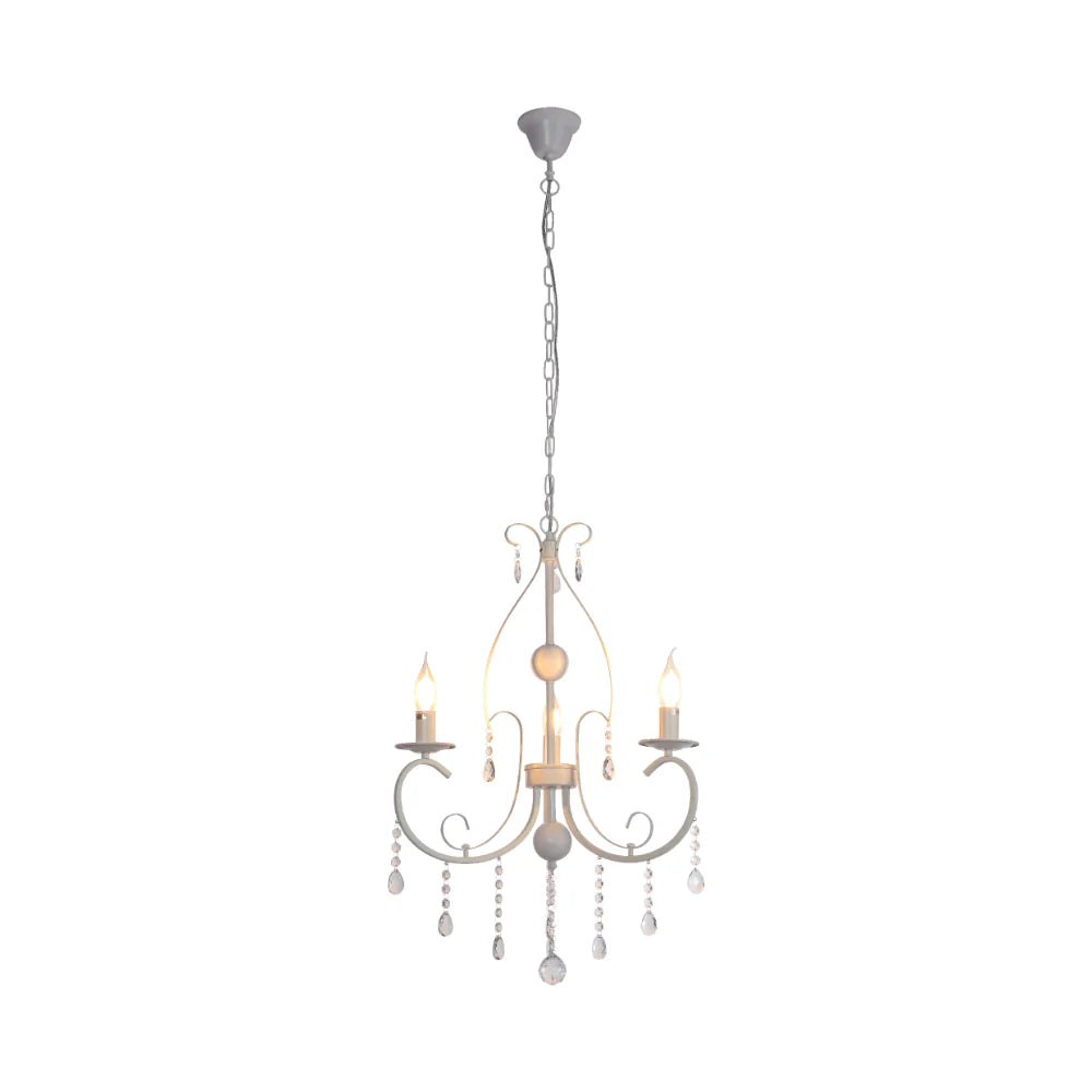 Gallardos Minimal Chandelier Ceiling Light with Crystal Beads