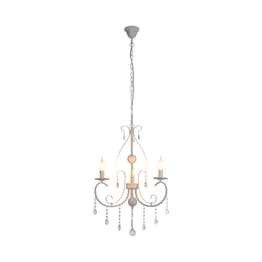 Gallardos Minimal Chandelier Ceiling Light with Crystal Beads