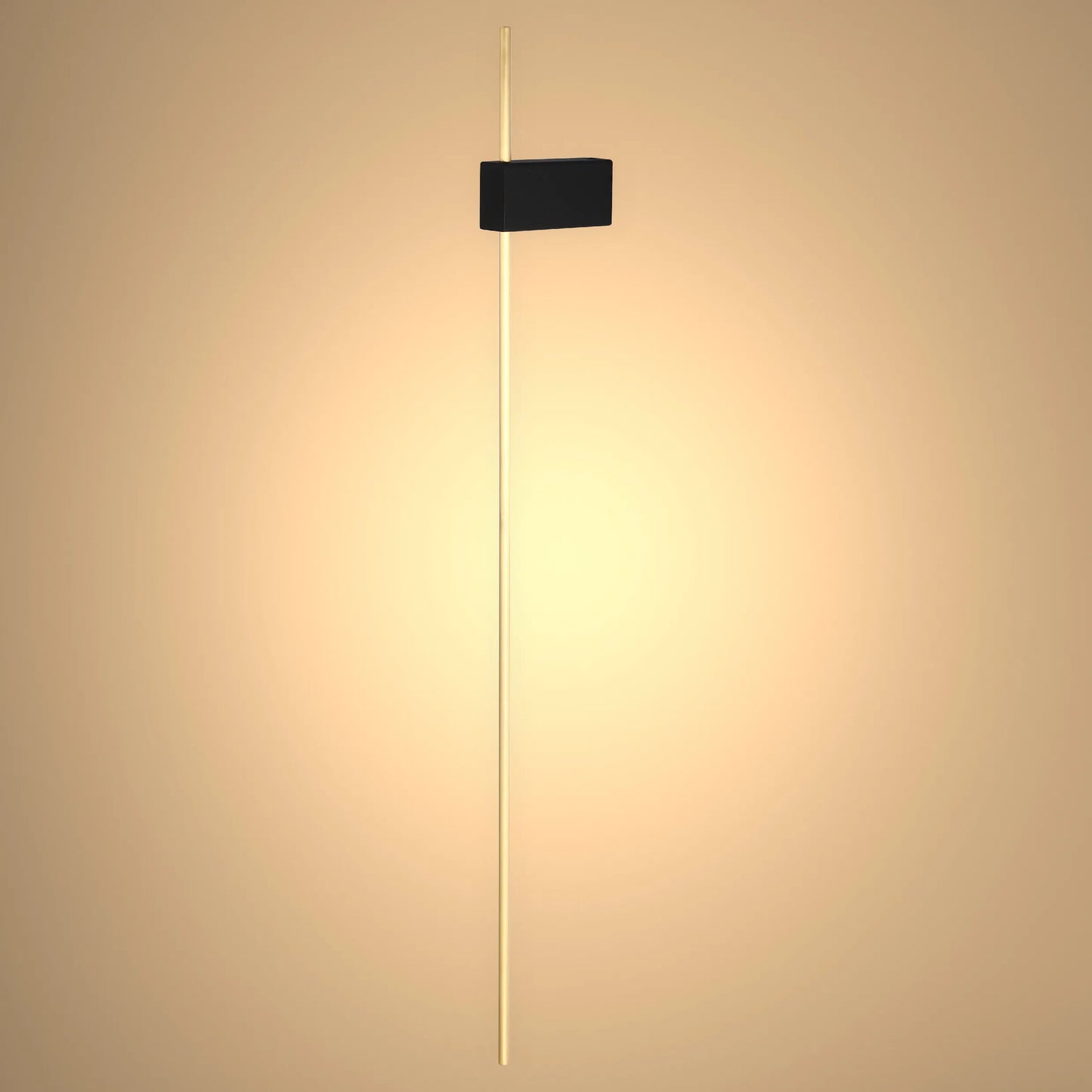 Aurora Slimline LED Wall Light – Modern Minimalist Dimmable Wall Sconce in Black & Gold