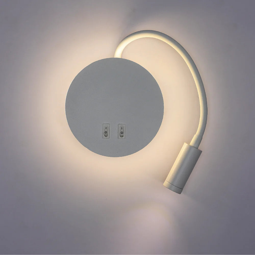 Gooseneck Reading Cove Ambient Bedside LED Wall Light