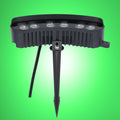 Grey Curved Rectangular LED Floodlight with Ground Stake