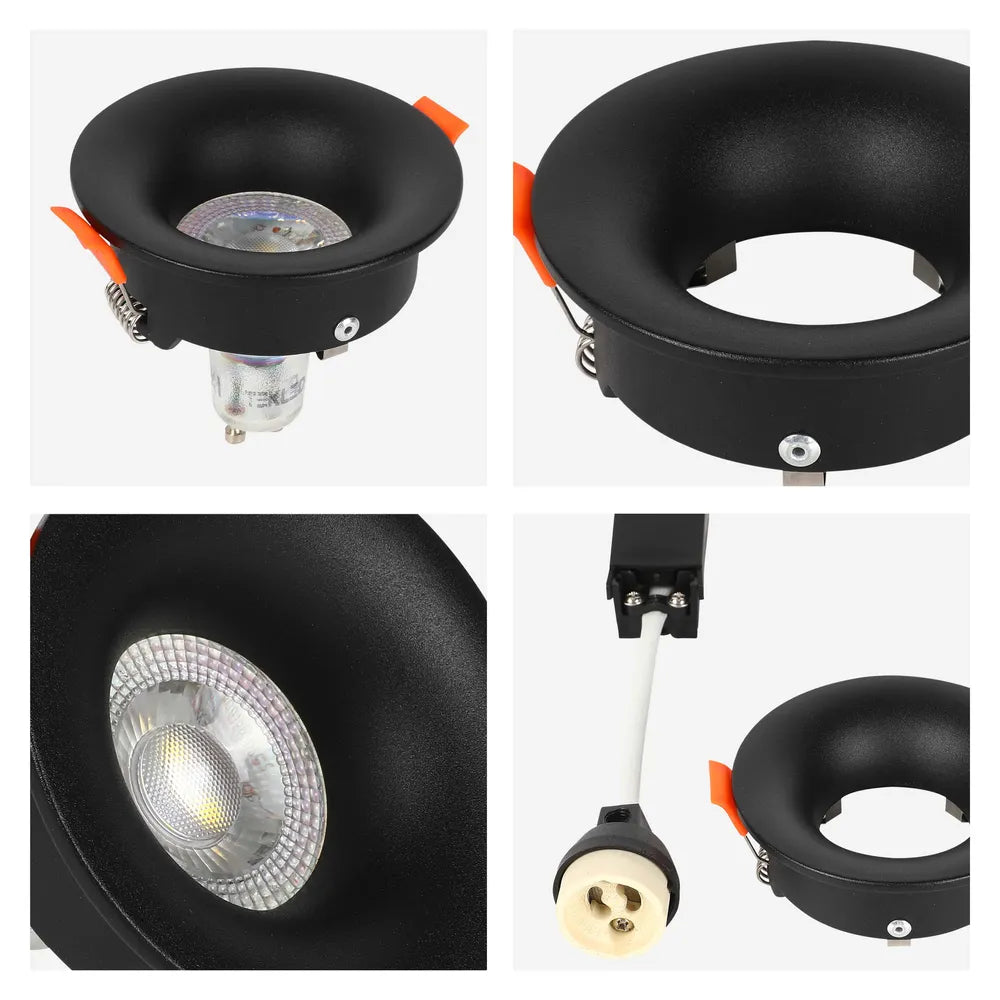 Details of the Halo Low-Glare Fixed Recessed GU10 Downlight-143-03992