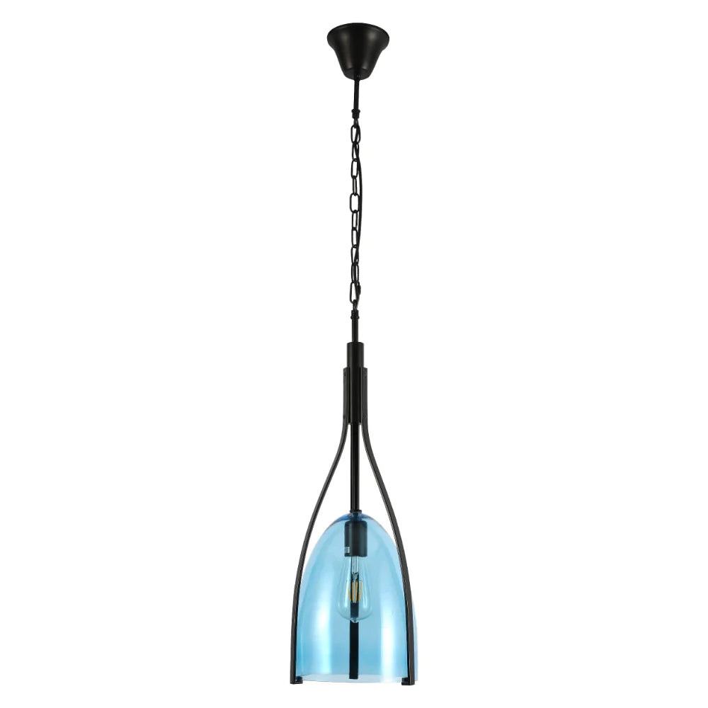 Havana Bell Glass Pendant Light