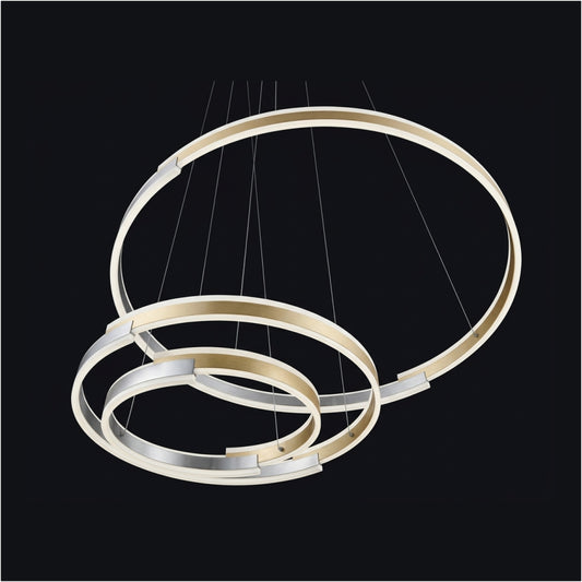 Black+Gold LED Pendant Light D800+D600+D400 T1851-3 3CCT (TEKLED)