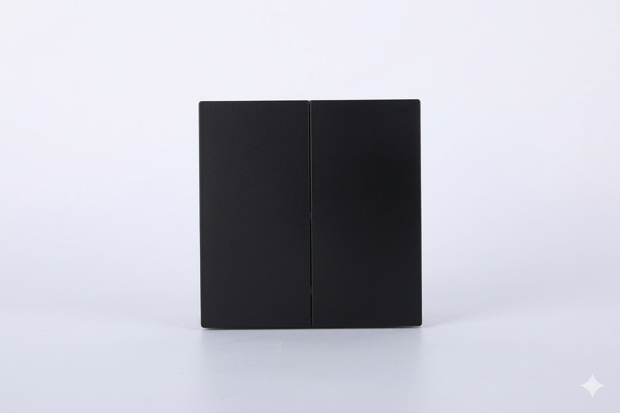 2 GANG 2 WAY PLATE SWITCH S60-004 BABY FACE (TEKLED ELECTRIC)