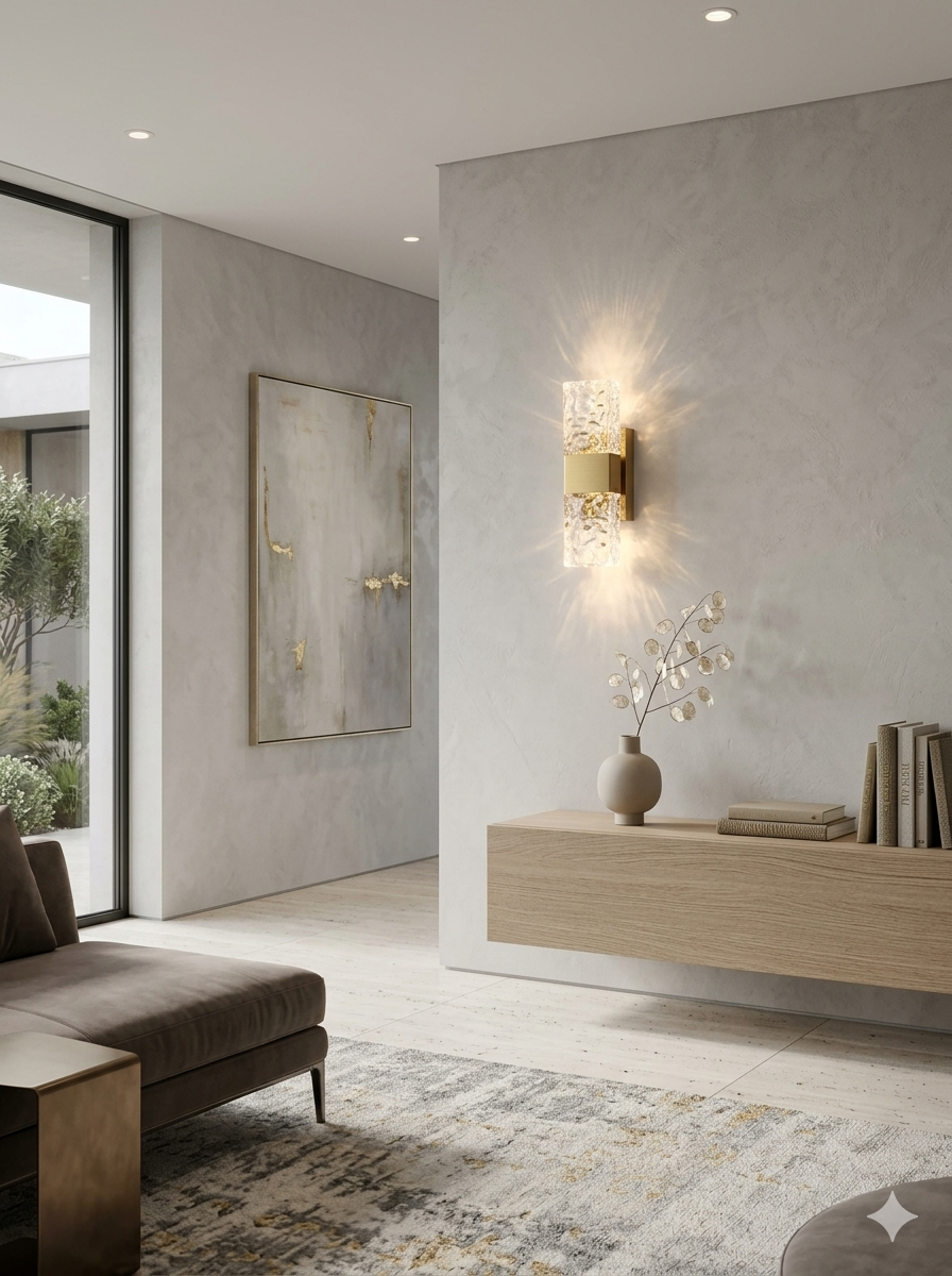 LED Wall Lamp HLB40200-1 Antique Brass 4W 3000K (TEKLED)
